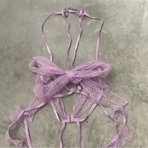 New! Victoria’s Secret Very Sexy Bow Open-Cup Crotchless Playsuit 4295 - Picture 4 of 8